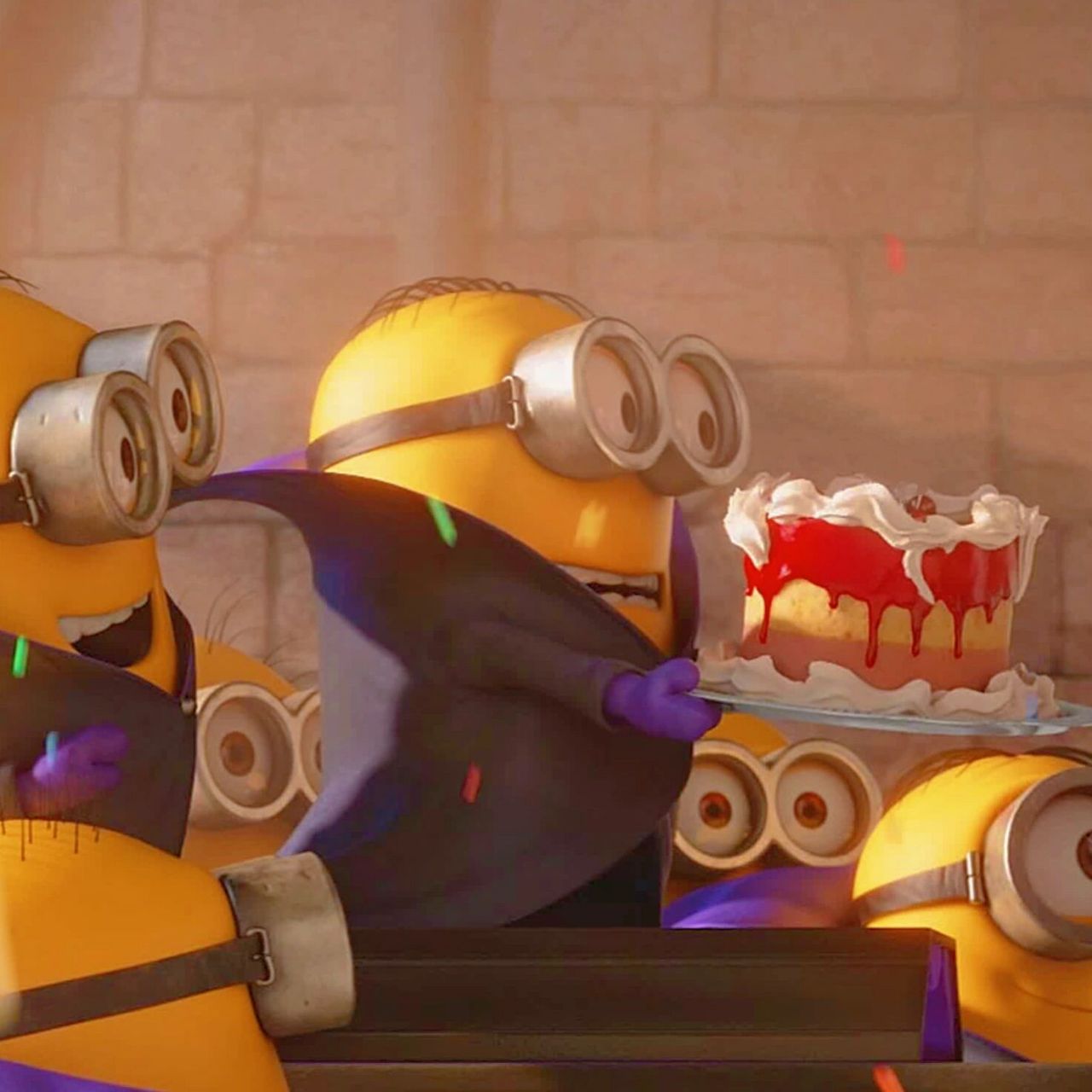 小黄人祝你生日快乐 这福气你需不需要我已经做成表情包了就看谁生日