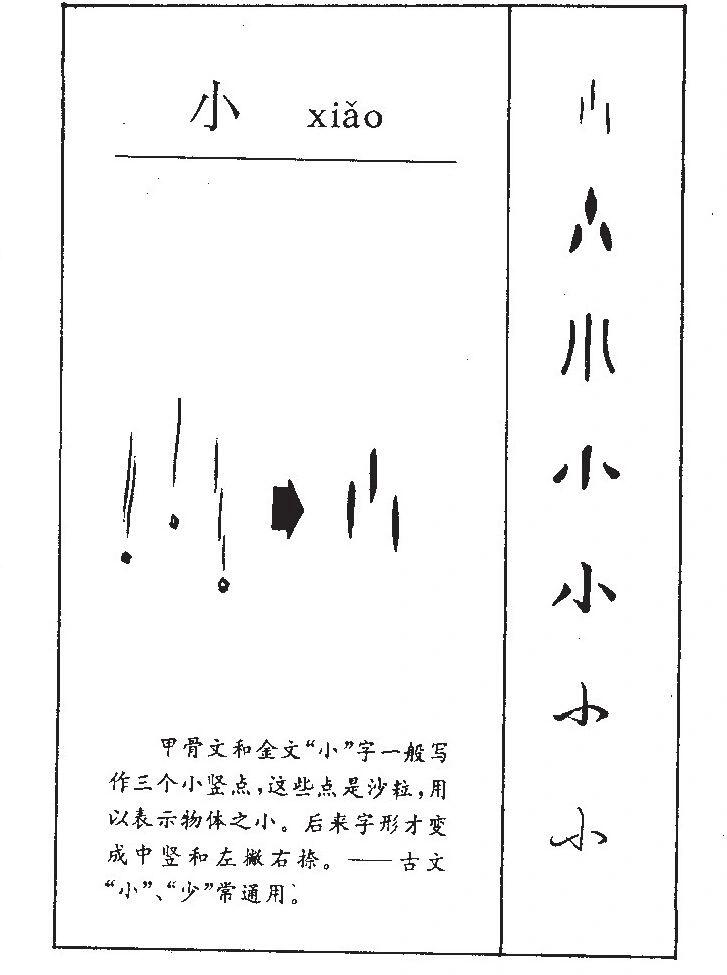 小字演化