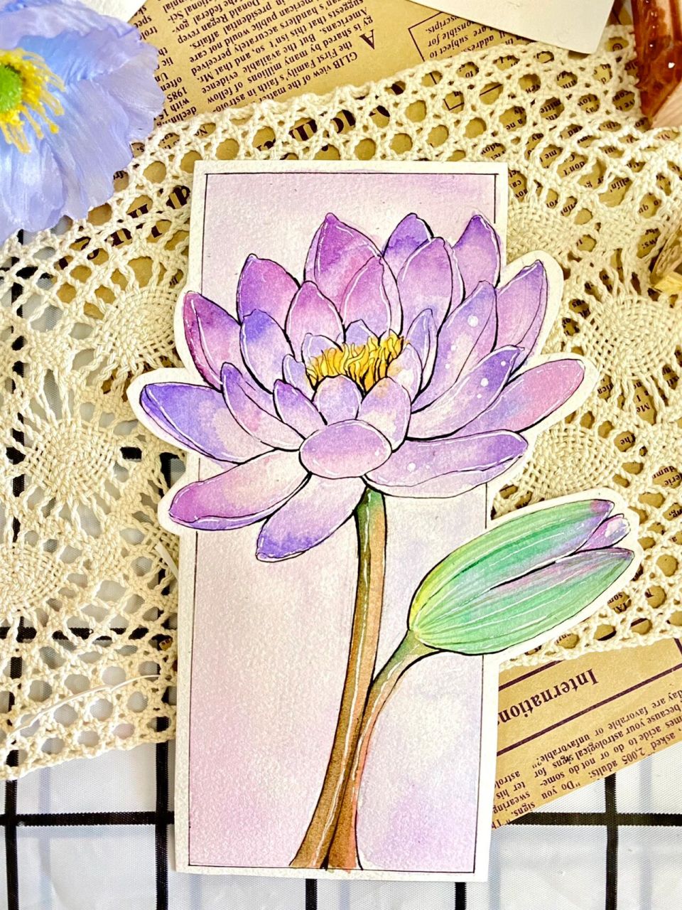 手绘水彩花卉分享——睡莲(附过程图) 手绘水彩花卉分享——睡莲(附