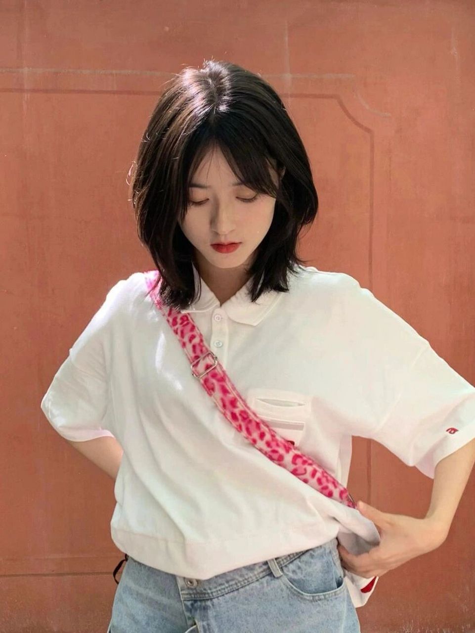 王子文/辛芷蕾层次感锁骨短发 黑茶色 王子文/辛芷蕾层次感锁骨短发