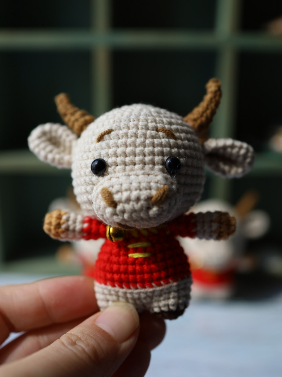 牛年大吉,牛气冲天! #钩针编织