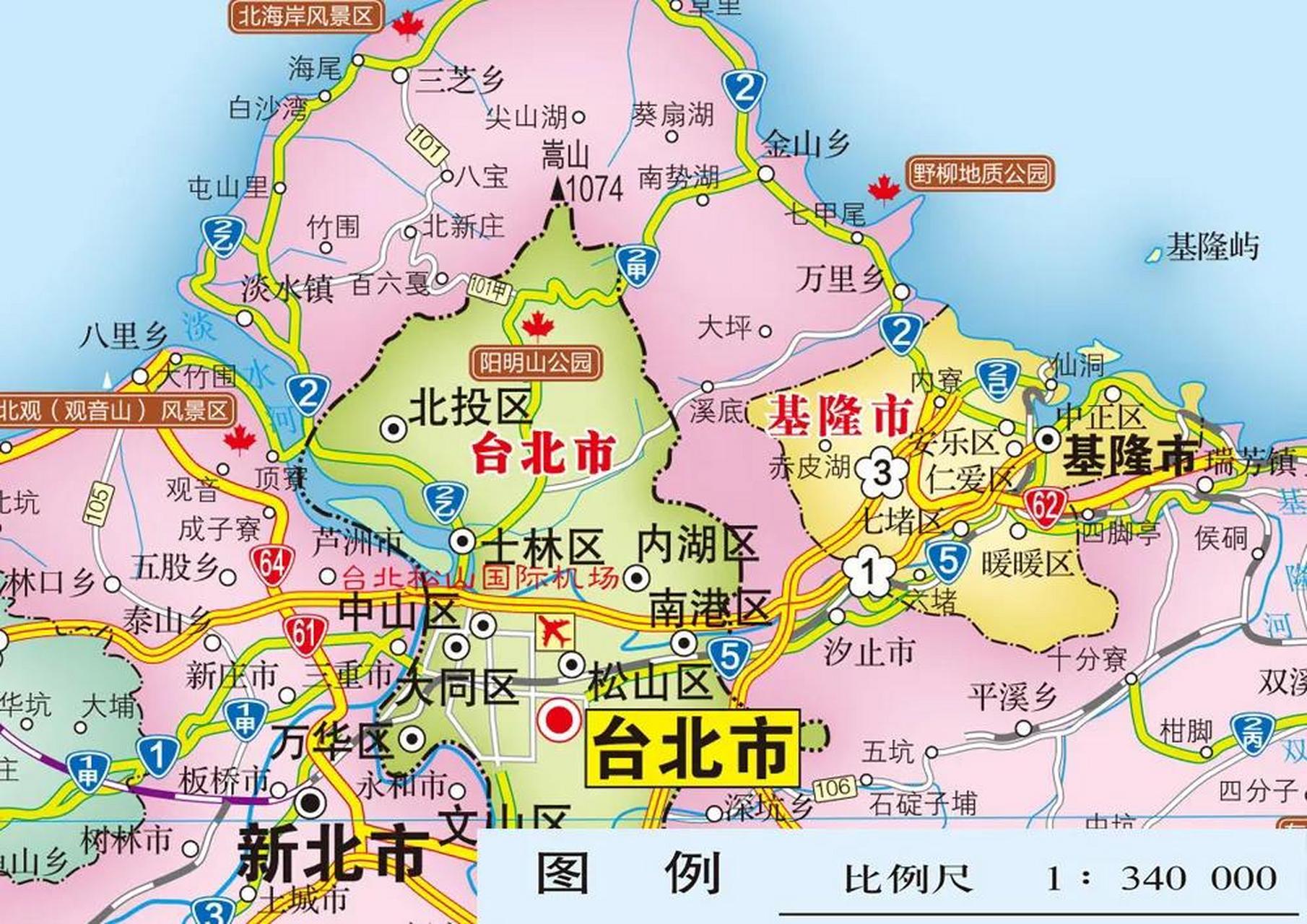 基隆市好小,面积只有133平方公里,人口37万人,放在内地就是小县城的