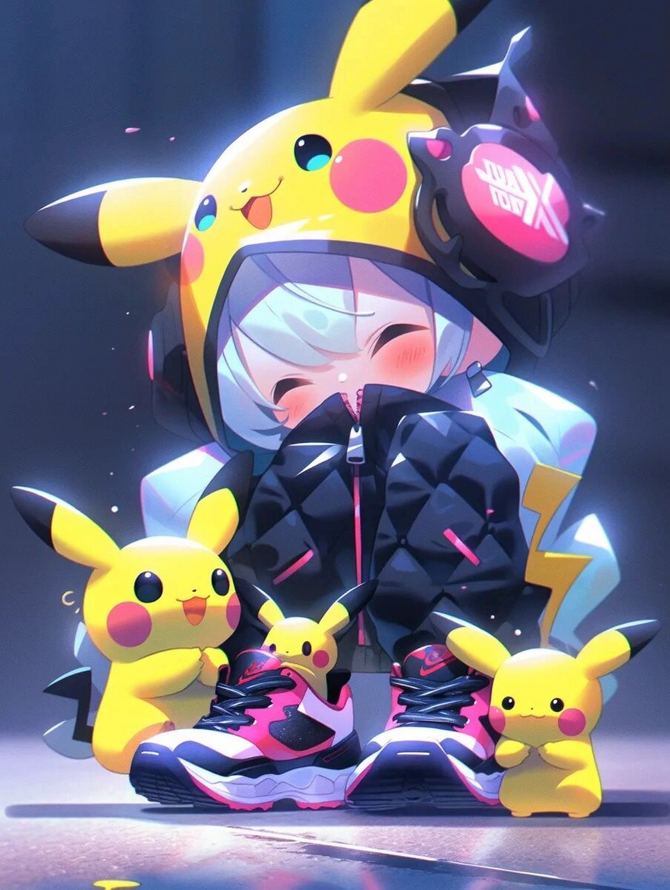 【midjourney ai 主题绘画】潮玩皮卡丘拟人化 皮卡丘和潮玩的结合了