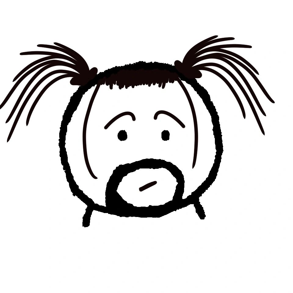 双马尾duang duang系列胡子大叔头像