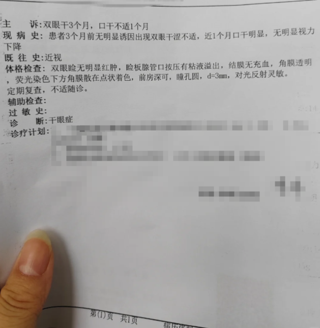 为什么眼睛模糊