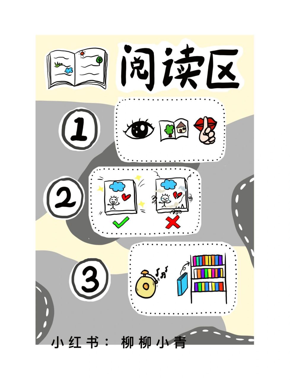幼儿园环创:阅读区规则 幼儿园环创:阅读区规则