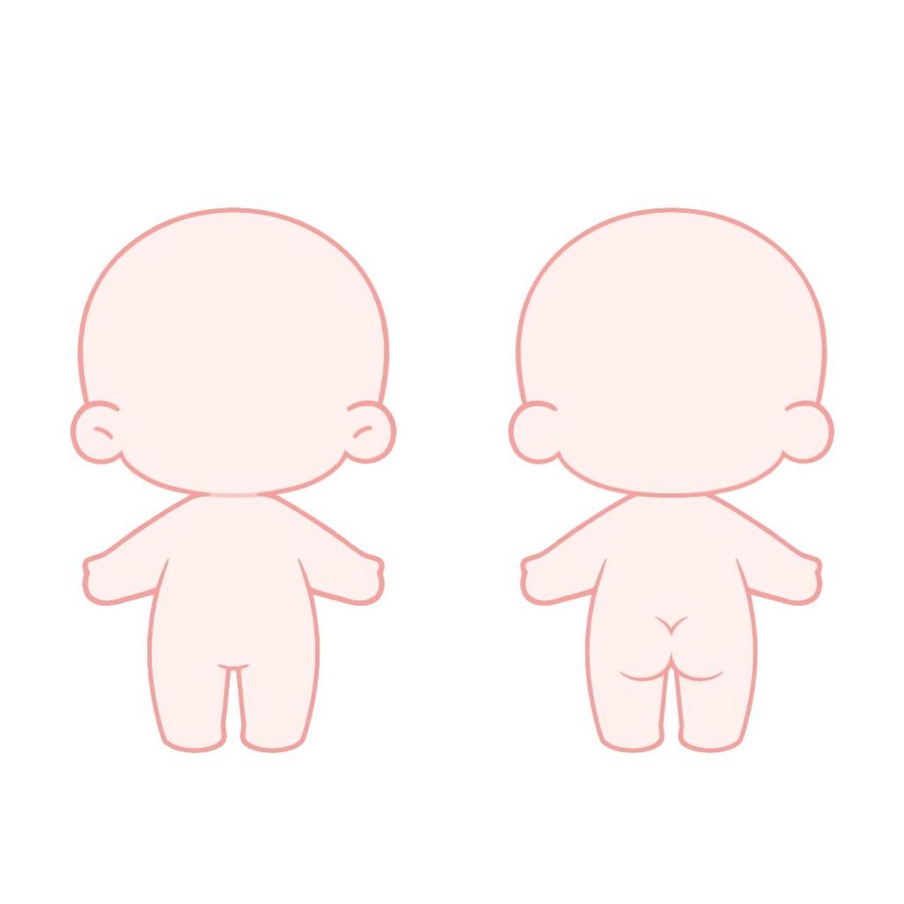 96【无偿】棉花娃娃模板91 【94已更新】q版模板棉花娃娃体模板