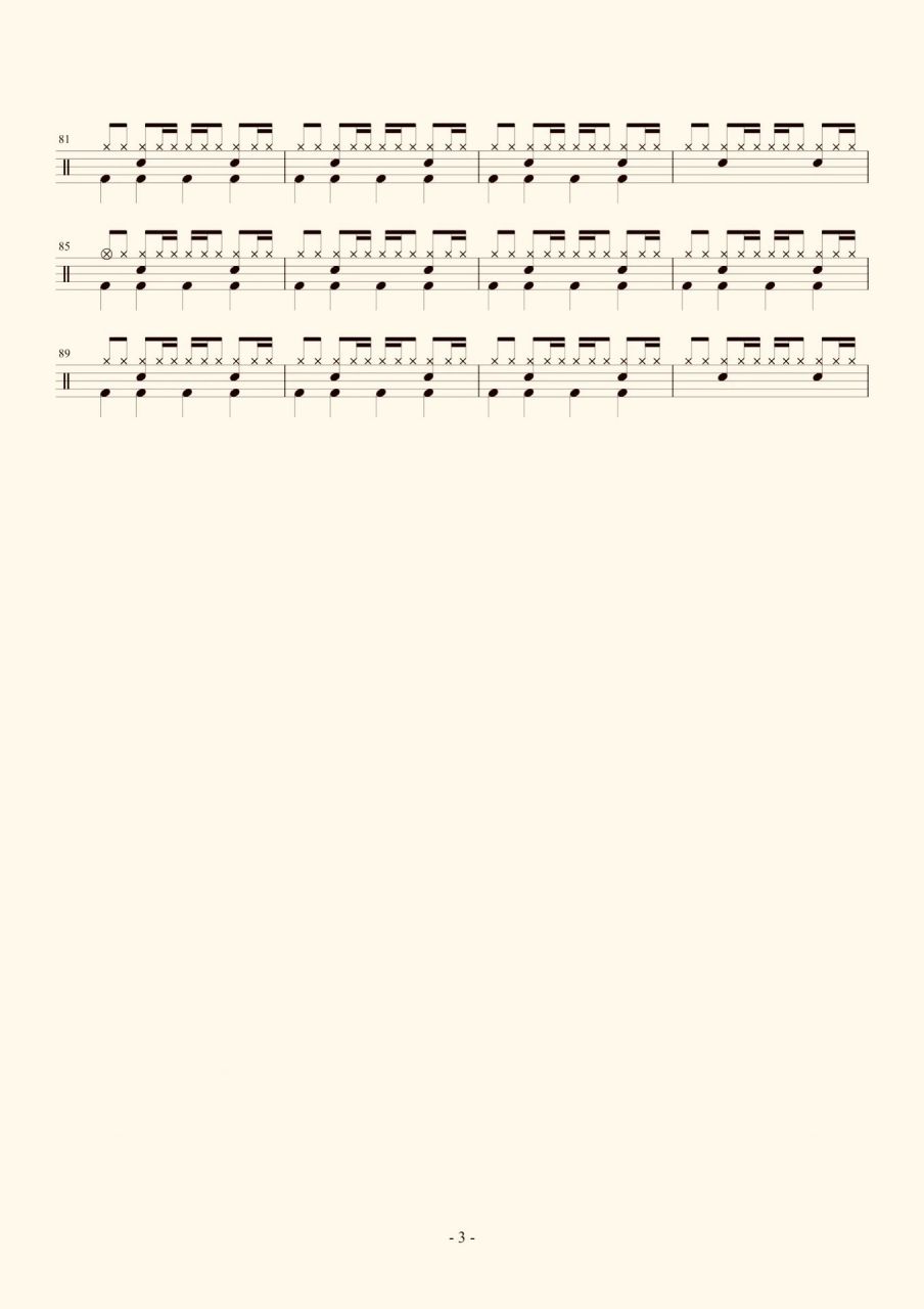 架子鼓鼓谱《阳光开朗大男孩》 你是阳光开朗大男孩吗?