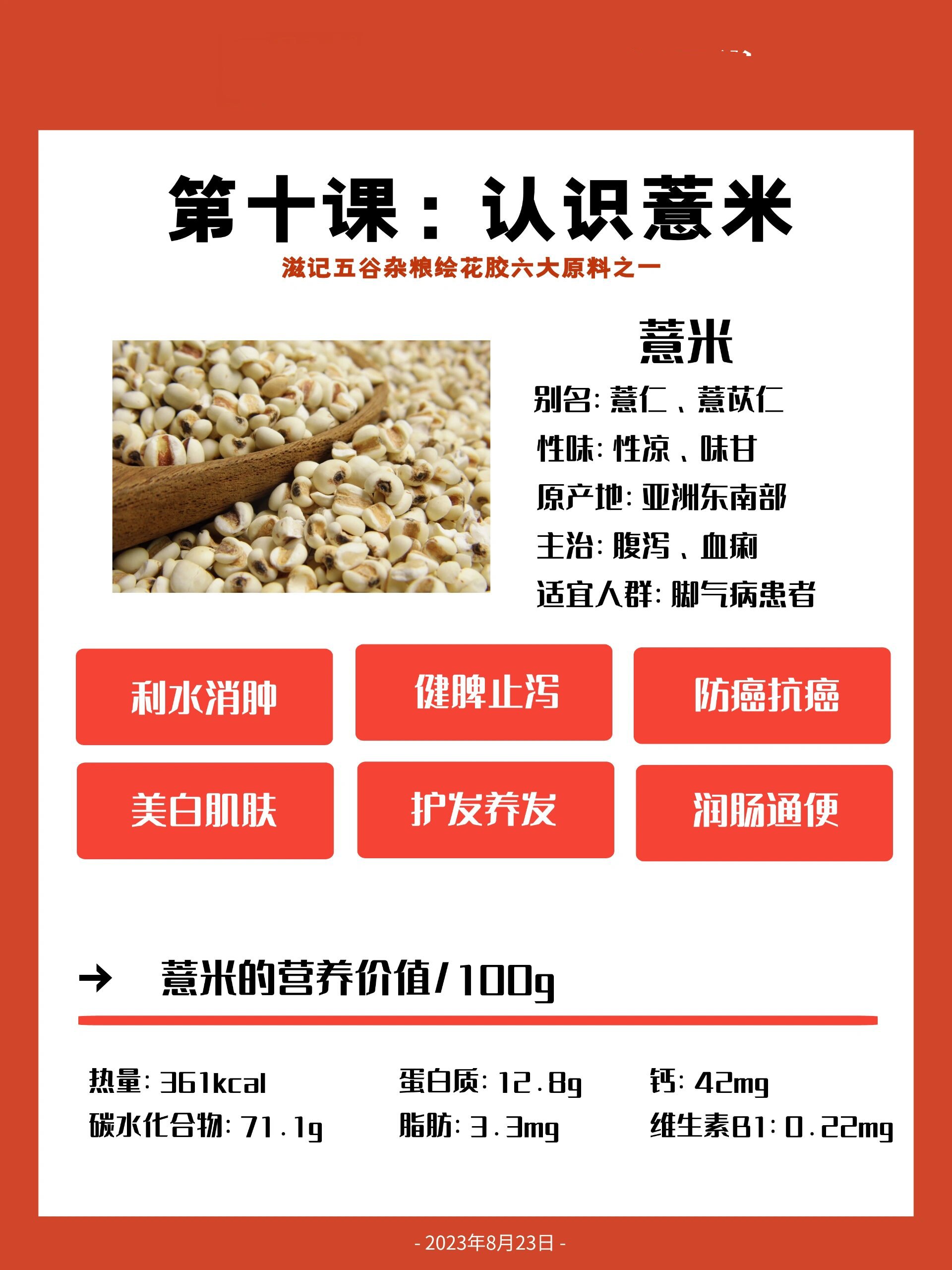 润肠通便 - 以下4类人不能吃薏米 寒性体质的人群 月经期的女性 孕妇