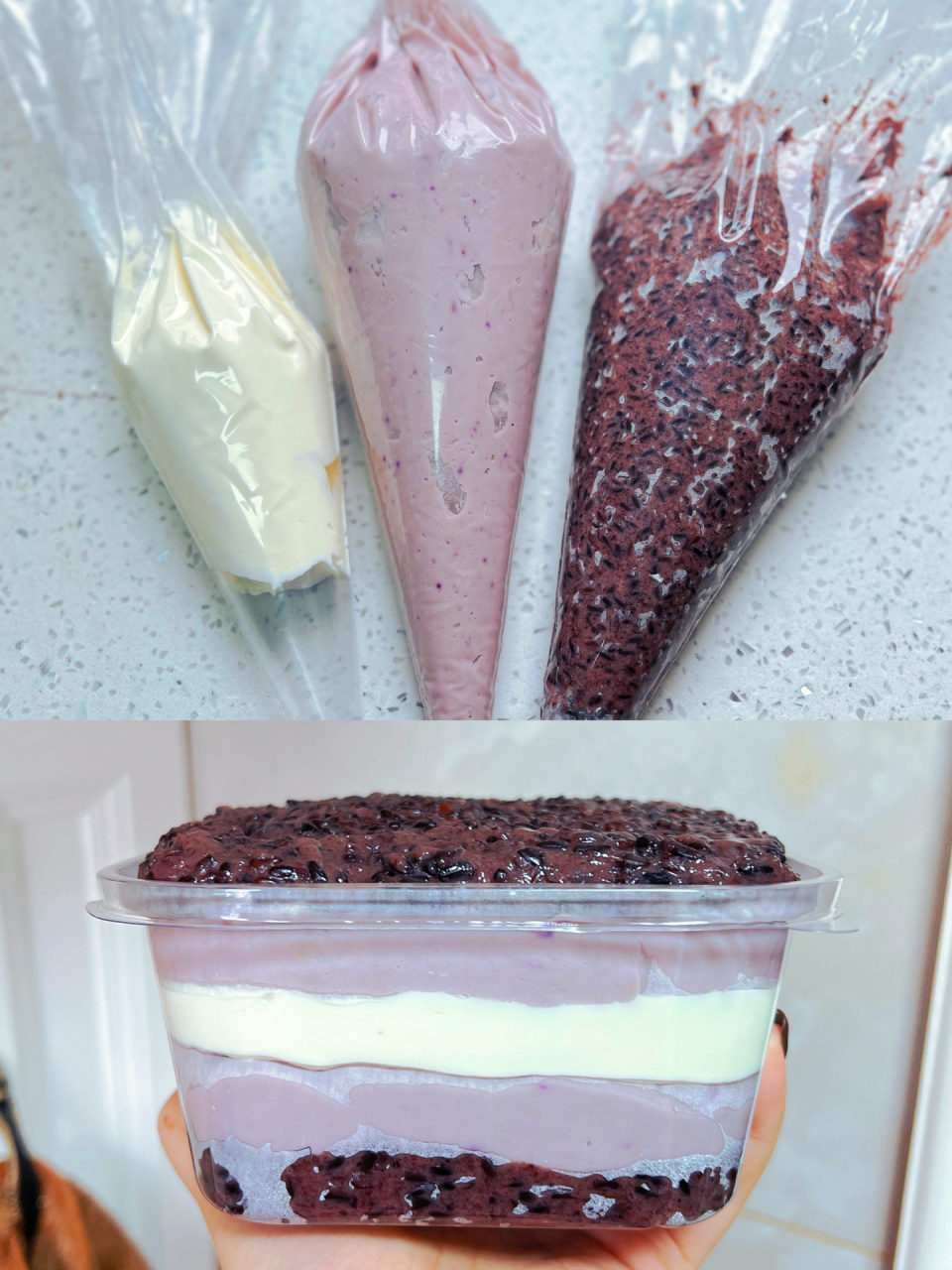 家人们真的巨好吃 有手就会系列90血糯米芋泥奶酪盒子!巨巨巨好吃!