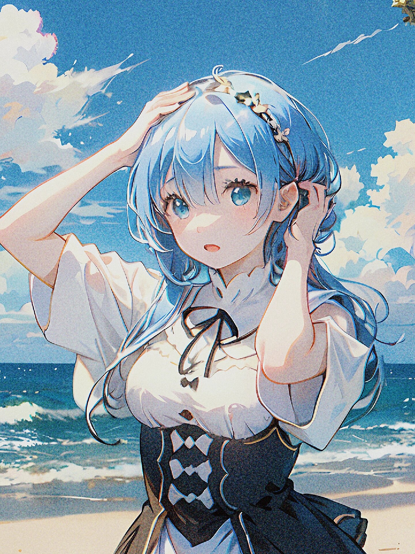 stable diffusion | 蕾姆| 78壁纸头像