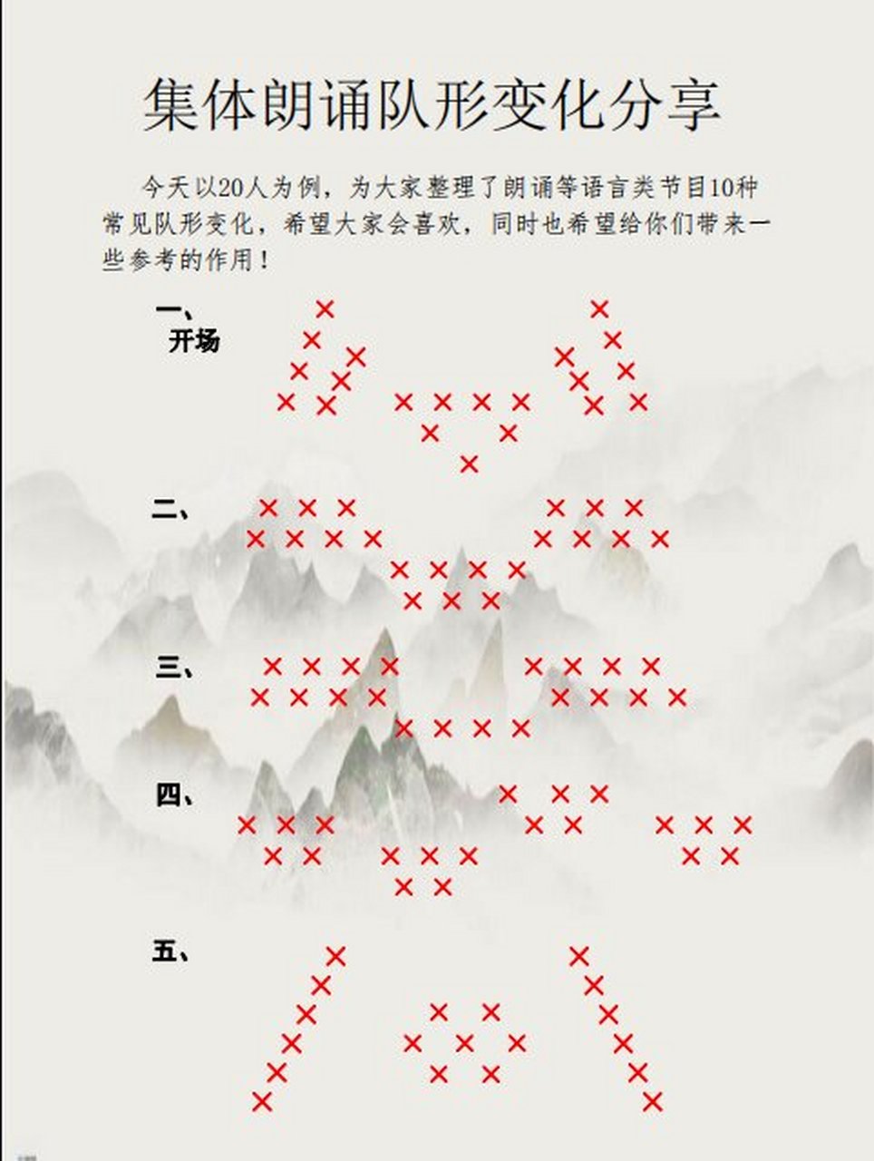 20人合照队形图片