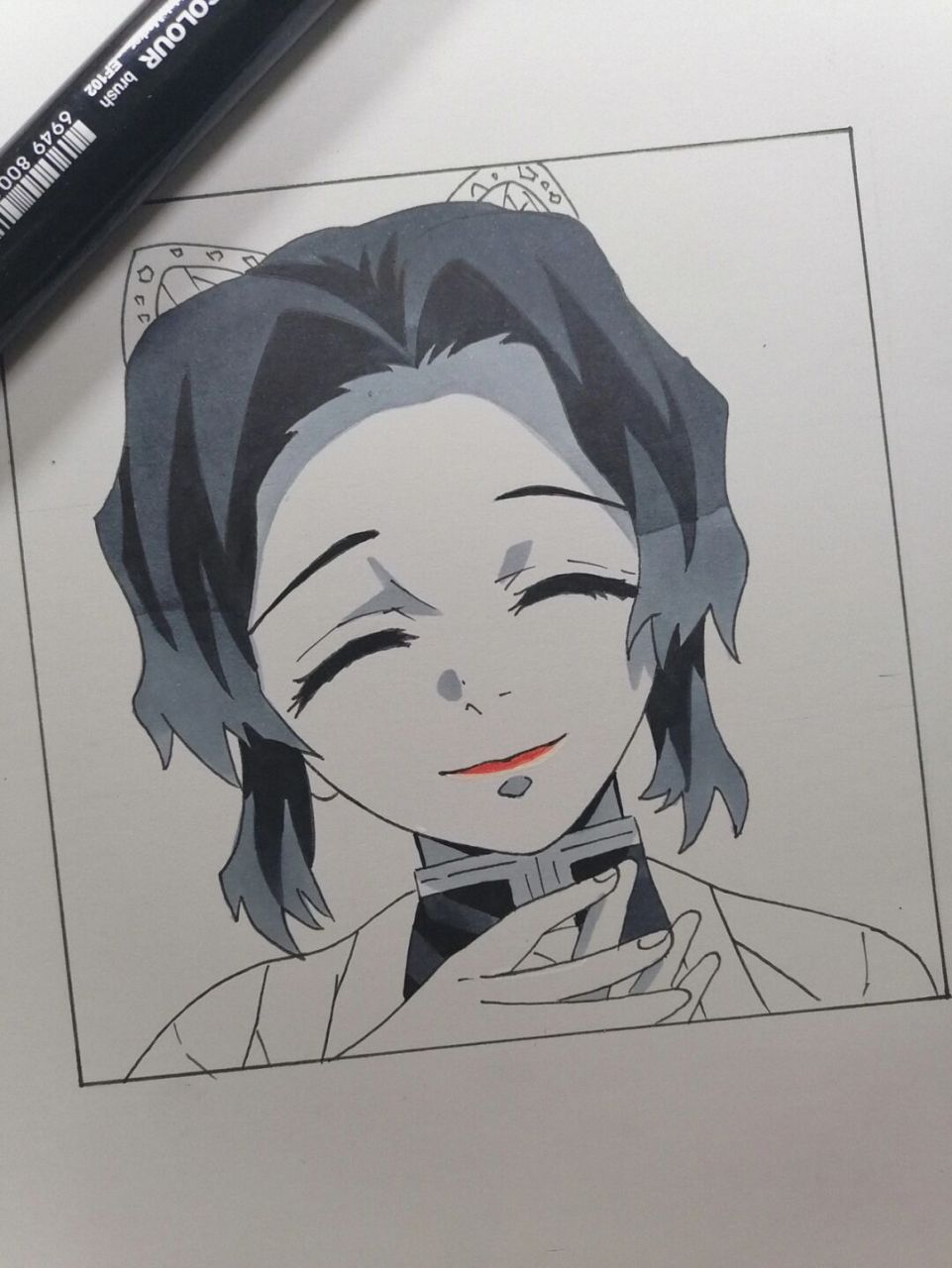 蝴蝶忍 #鬼灭之刃# #蝴蝶忍# #手绘教程# 状态不画,浅画一下