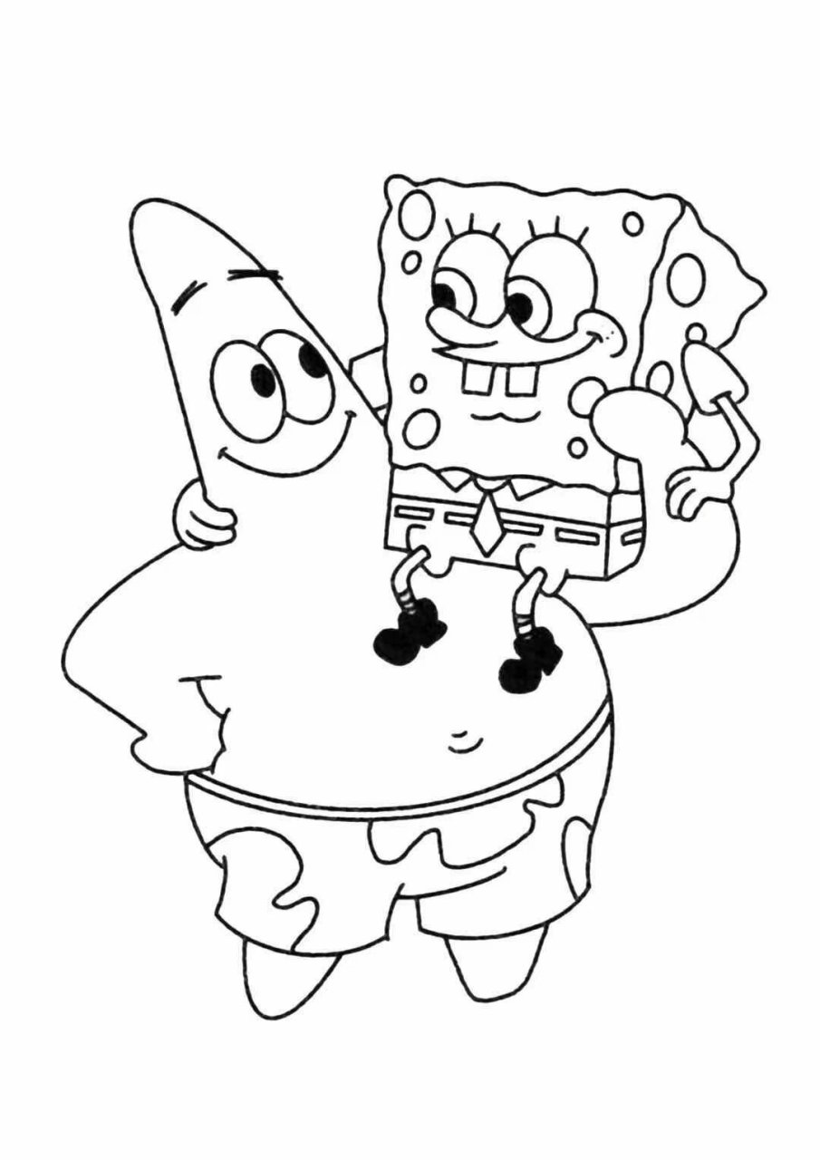 海绵宝宝简笔画