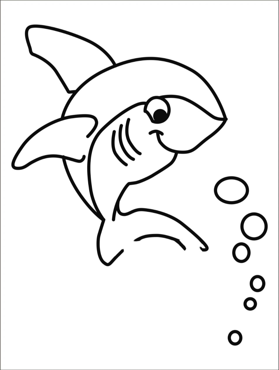 海底各种鱼的简笔画图片