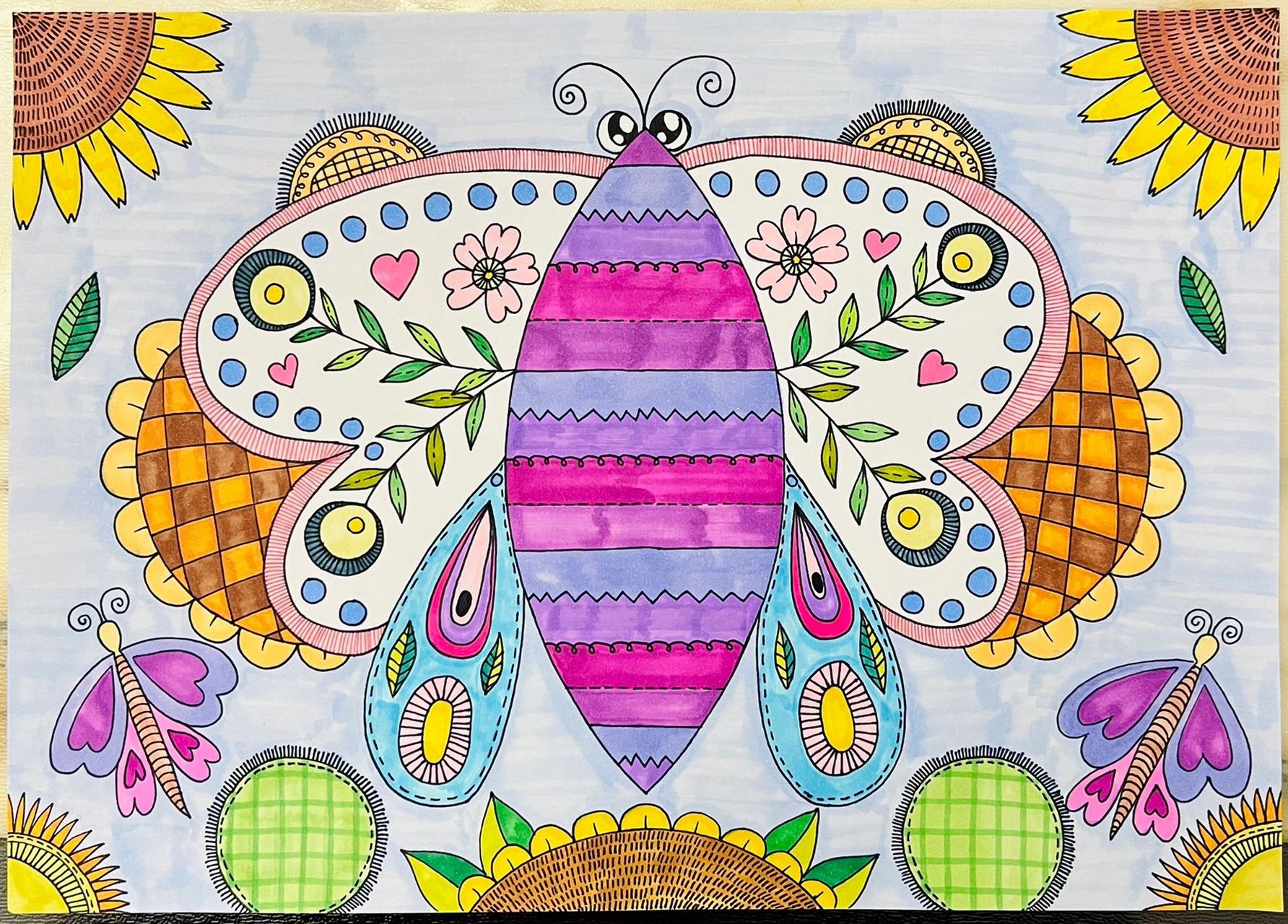 【儿童画课件分享】对称的美———蝴蝶03 我们生活中有很多对称