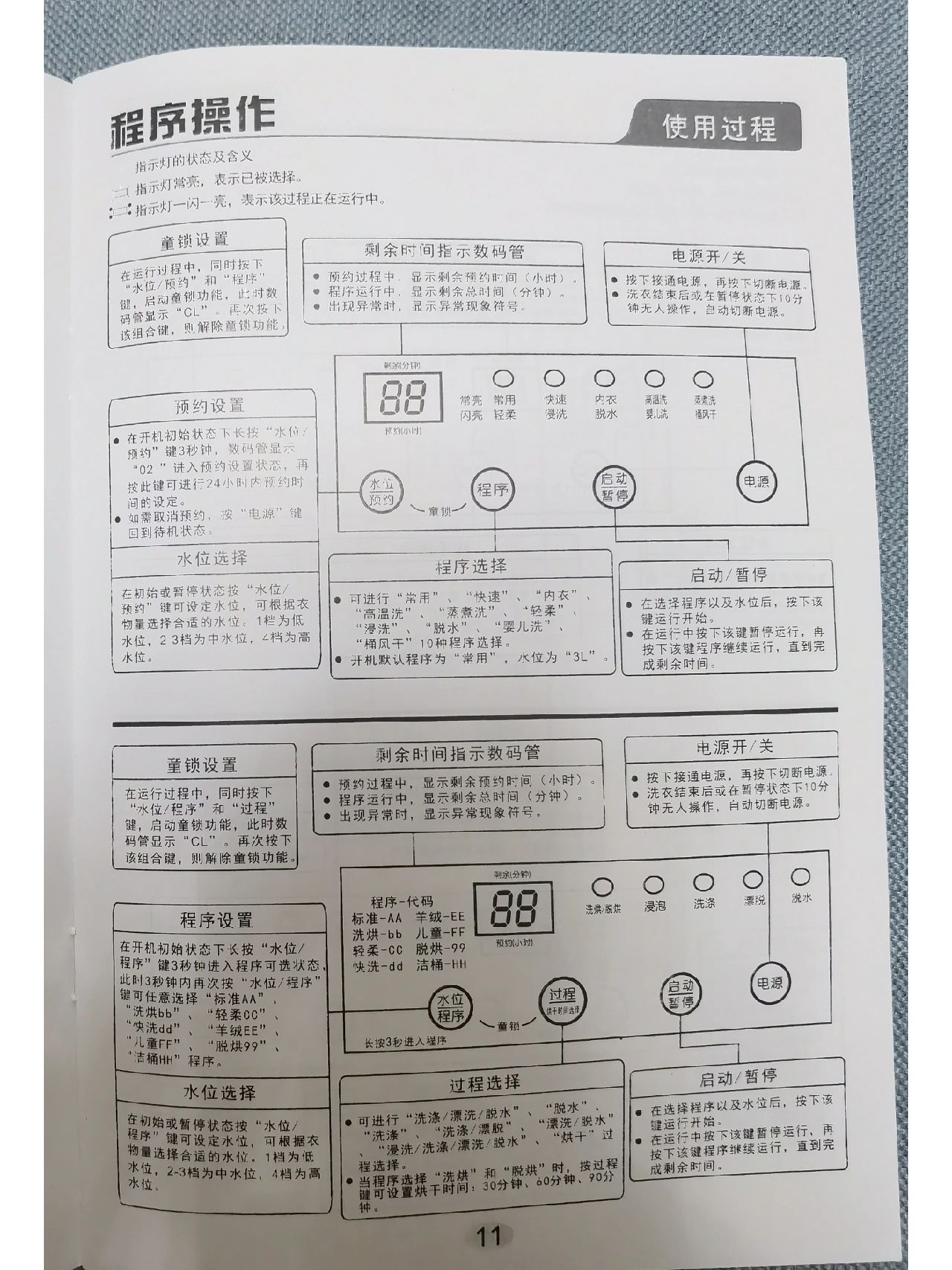 天沐洗衣机说明书图片