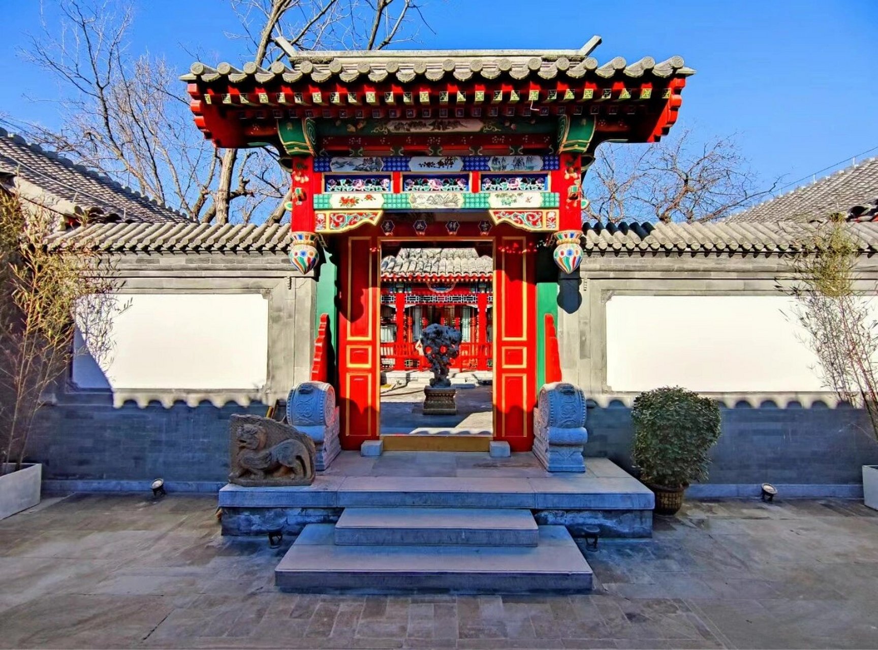 京派建筑四合院图片