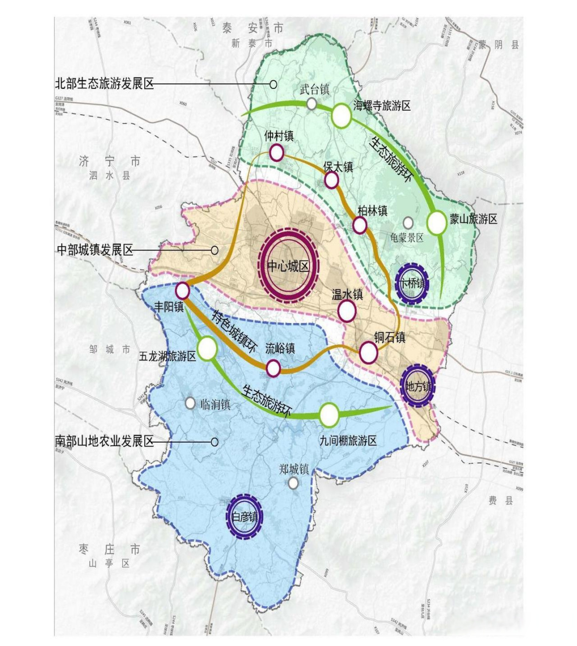 平邑县空间布局,产业布局,生态格局十四五规划山东