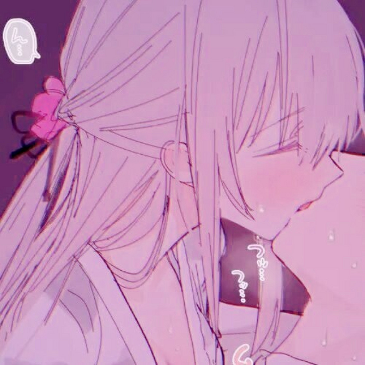 优质亲吻动漫情侣头像