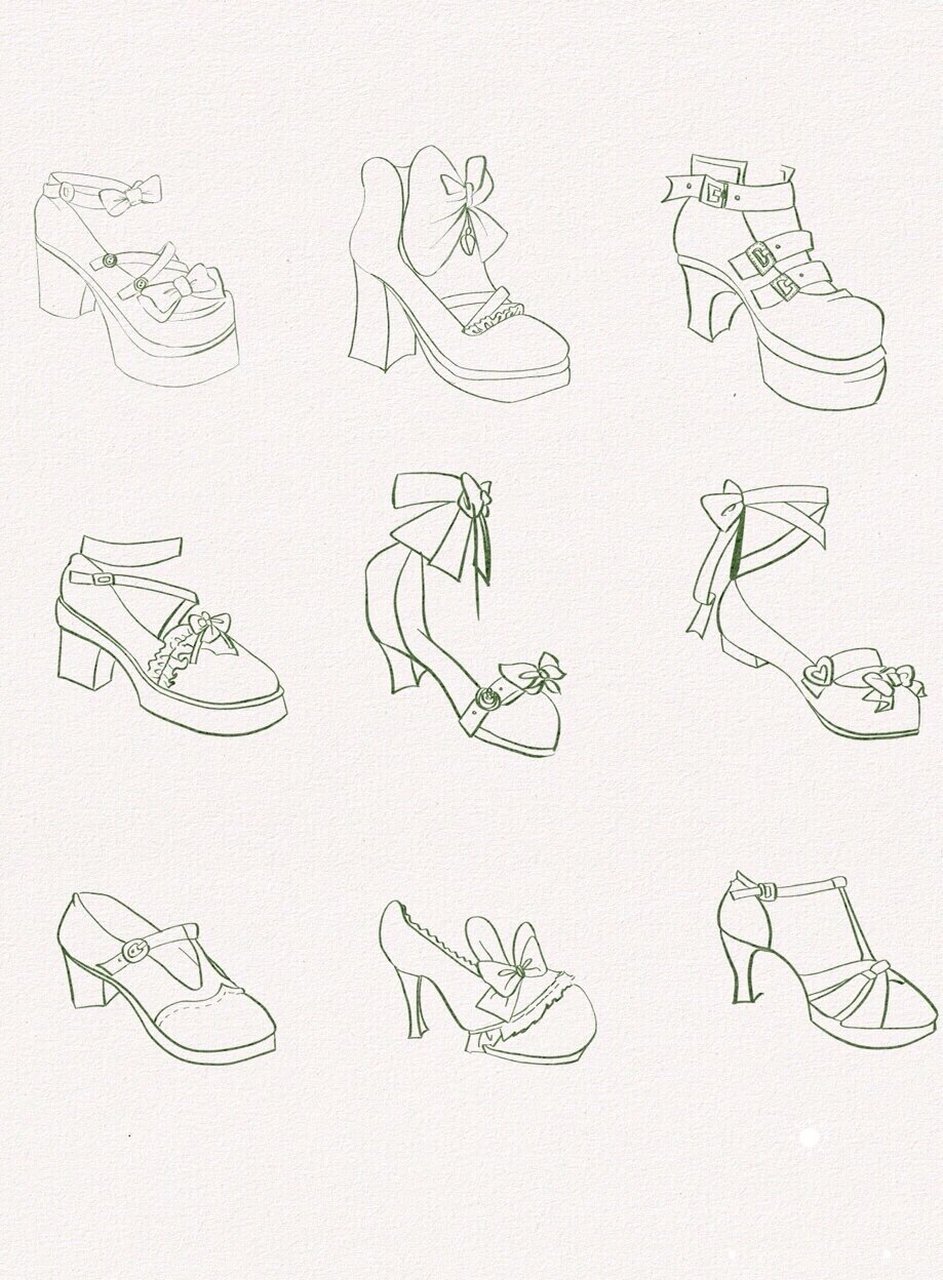 服装设计|二次元洛丽塔甜美少女鞋子 有你中意的一款吗90