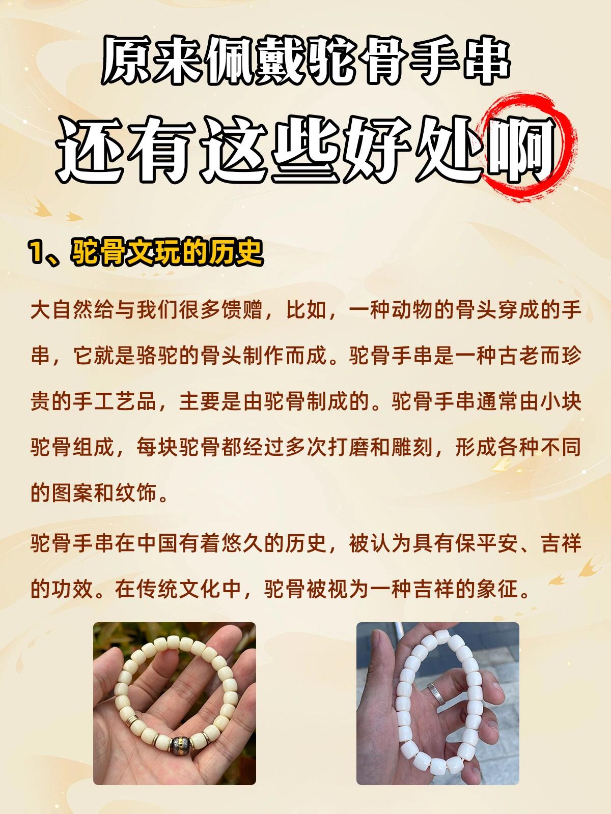 驼骨手串的功效与作用图片