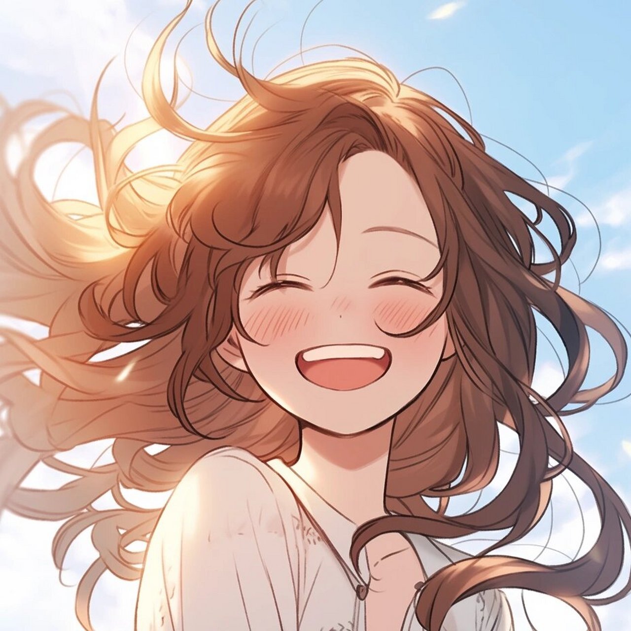 mj|二次元笑容女头 笑容就像一朵盛开的向日葵,可以照亮整个房间 77