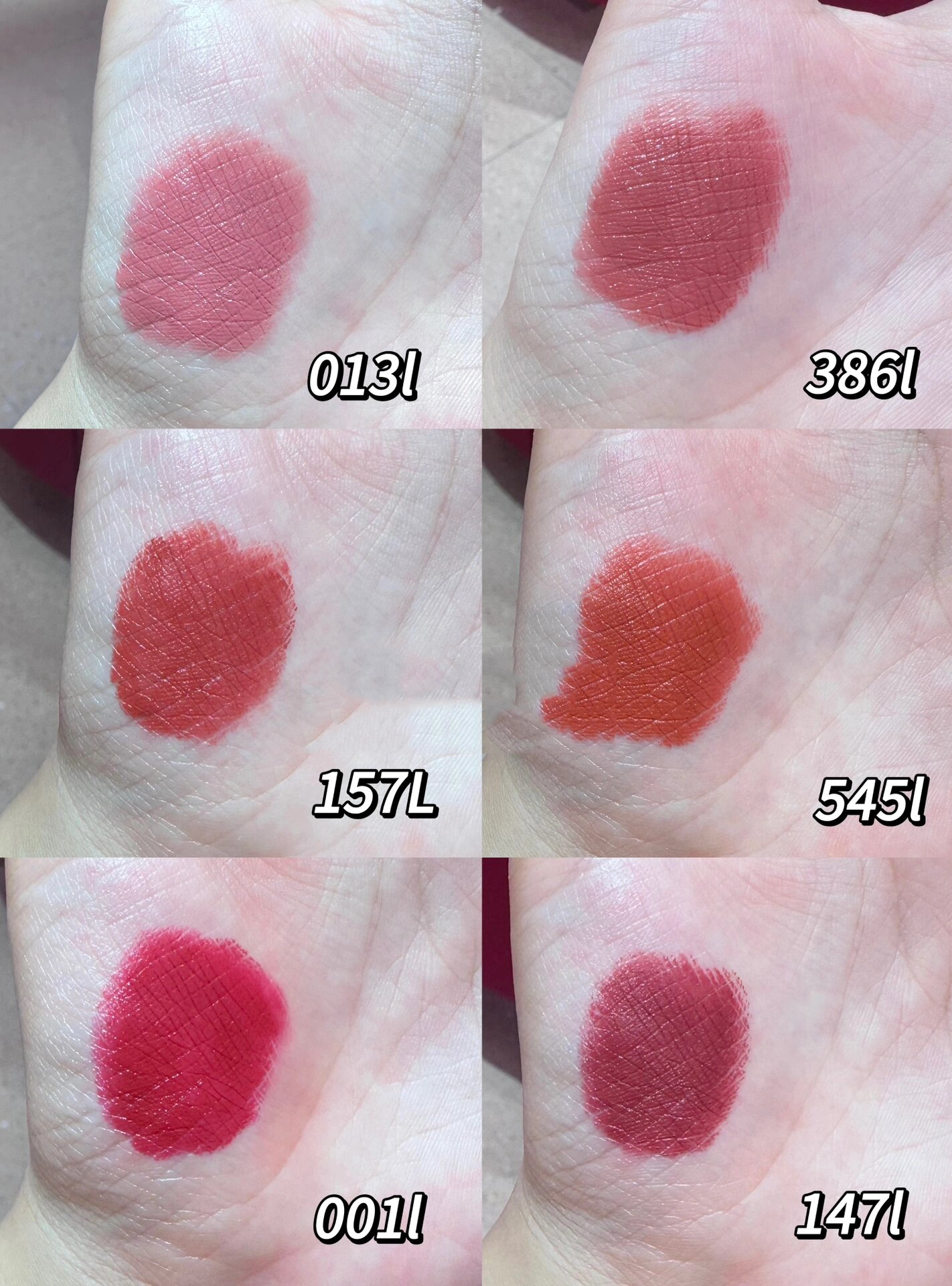 cl萝卜丁细高跟唇膏热门色试色