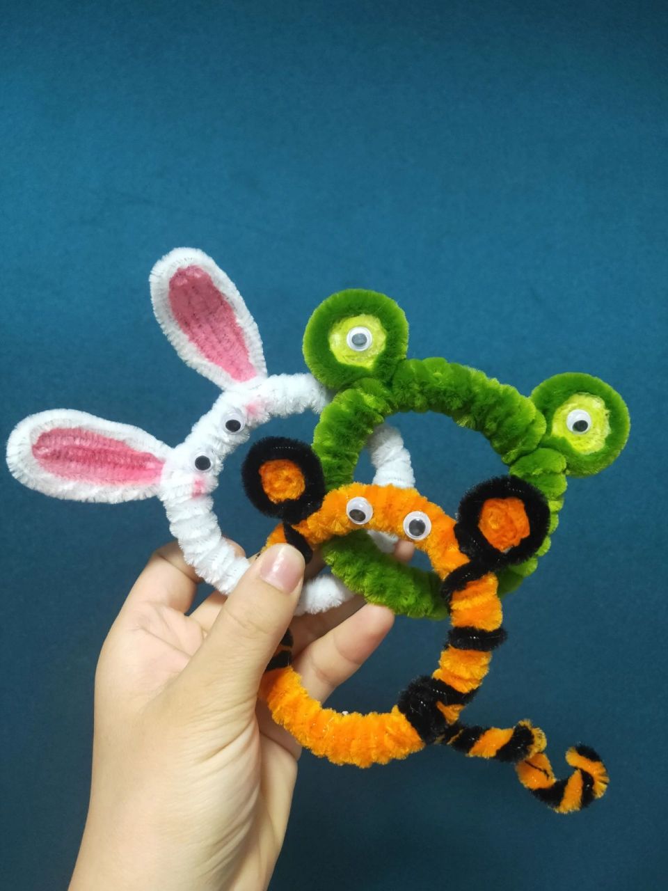 小动物扭扭棒手环,小朋友大朋友都会喜欢吧 复刻另外一位小姐姐的 小