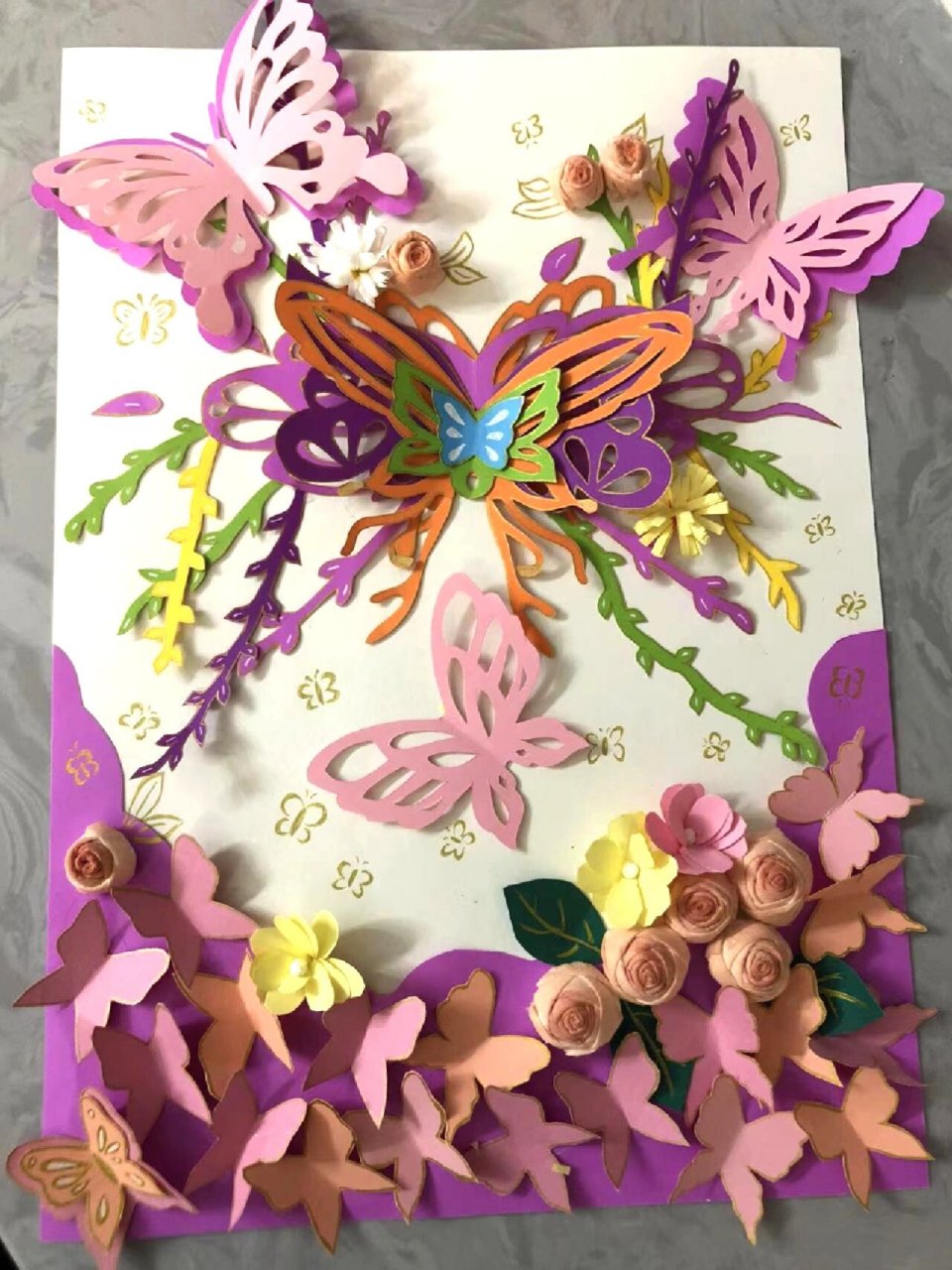 纸浮雕作品分享