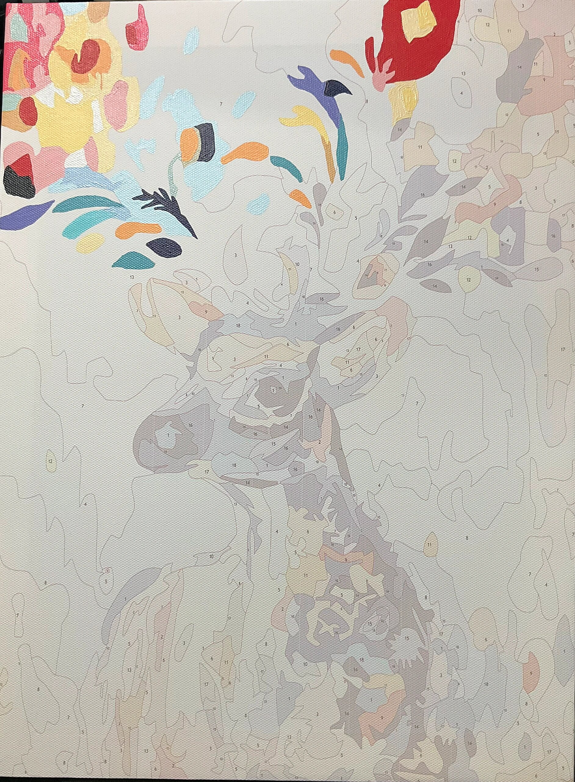 数字油画——彩绘鹿