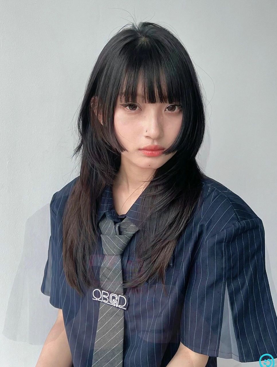 公主切 长碎发高层次 这辈子一点要尝试的高层次中长发 无论卷发直发