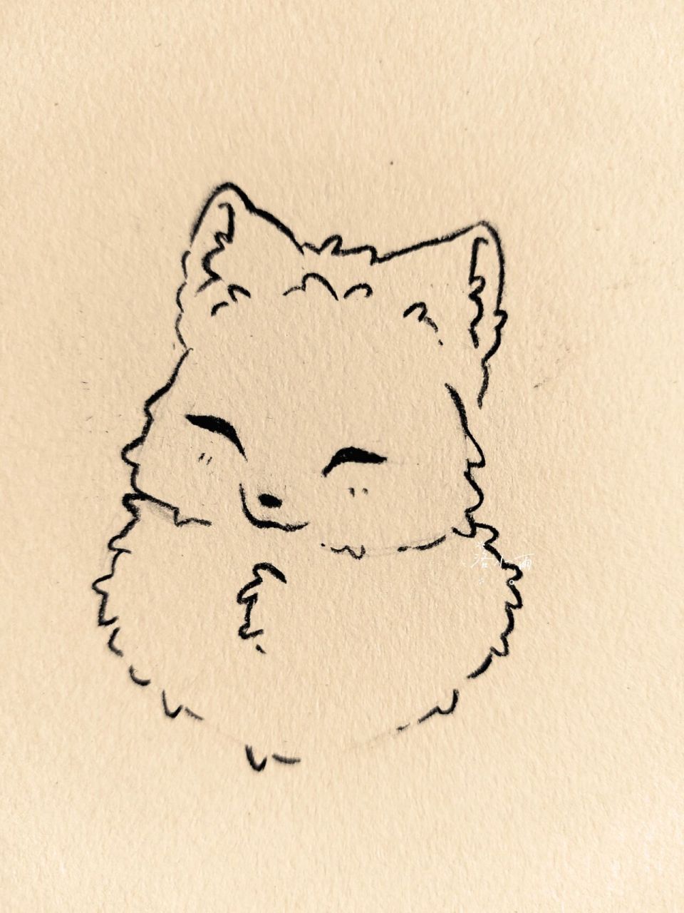 简笔画教程 小狐狸都是可可爱爱的鸭～94
