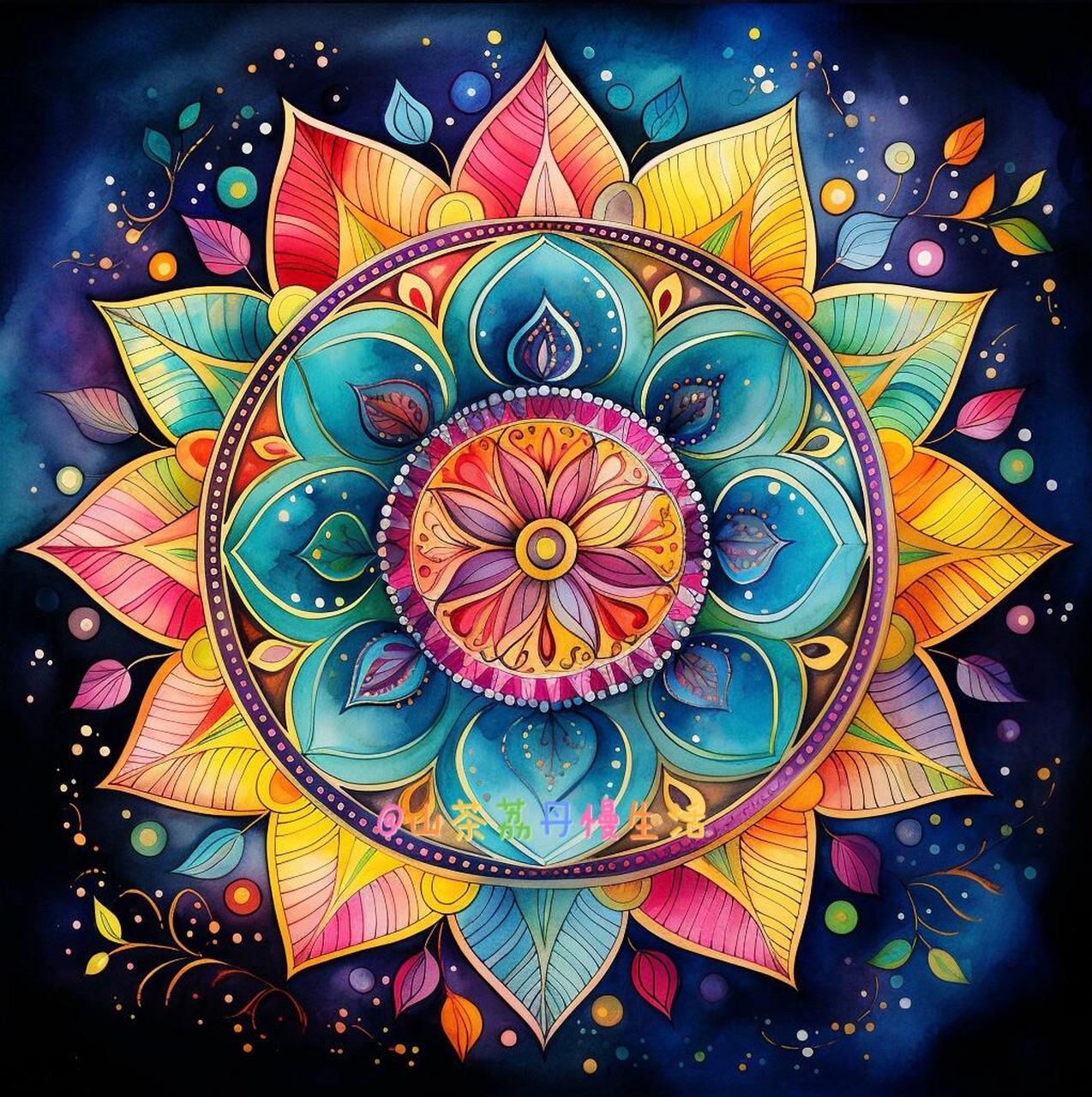 曼陀罗绘画的内在整合体现在以下几个方面: 1.