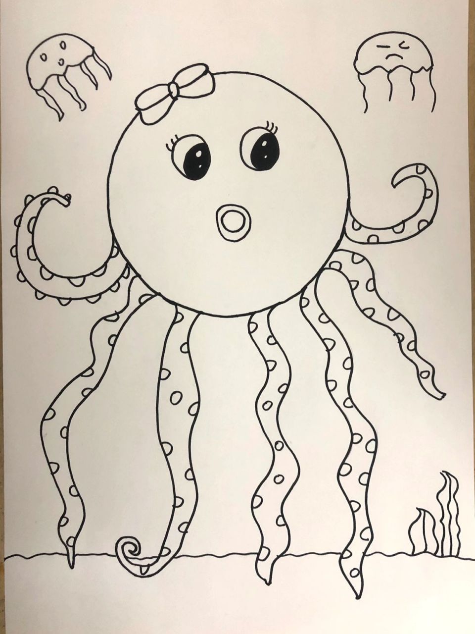 可爱的章鱼99 章鱼体形呈短卵圆形,囊状,无鳍,头与躯体分界不明显