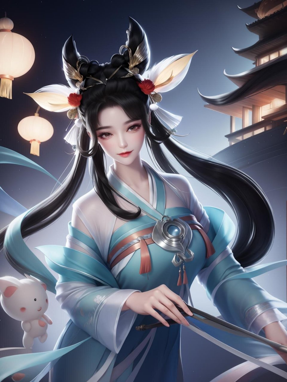 ai壁纸 | 王者荣耀-国风-嫦娥·如梦令 祝大家中秋节快乐!