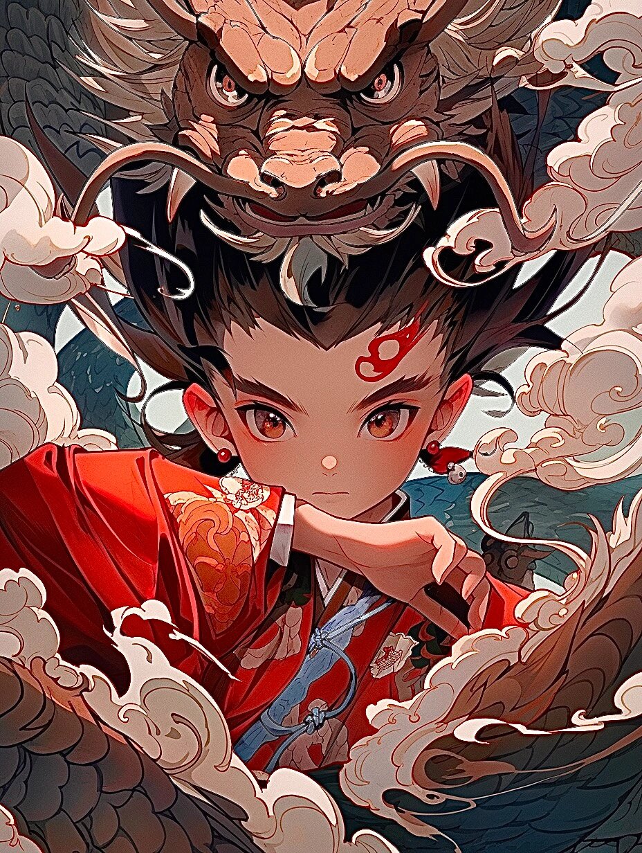 国风少年 | 驯龙高手 壁纸 插画 动漫