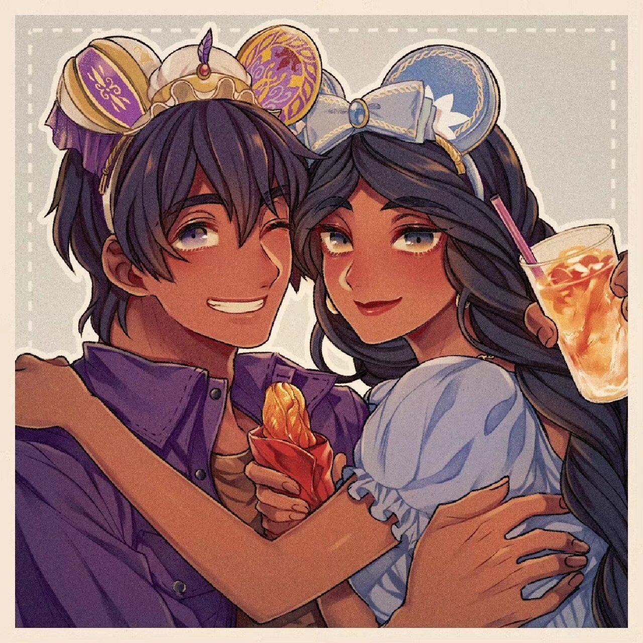 迪士尼公主王子头像插画图359 图源画师twi:mizala