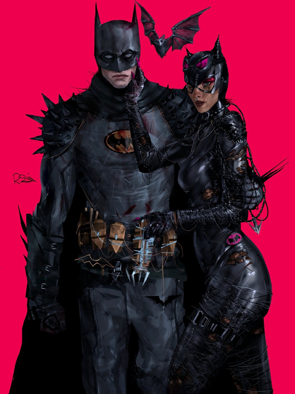 蝙蝠侠# #猫女# · by raza (commissions open)