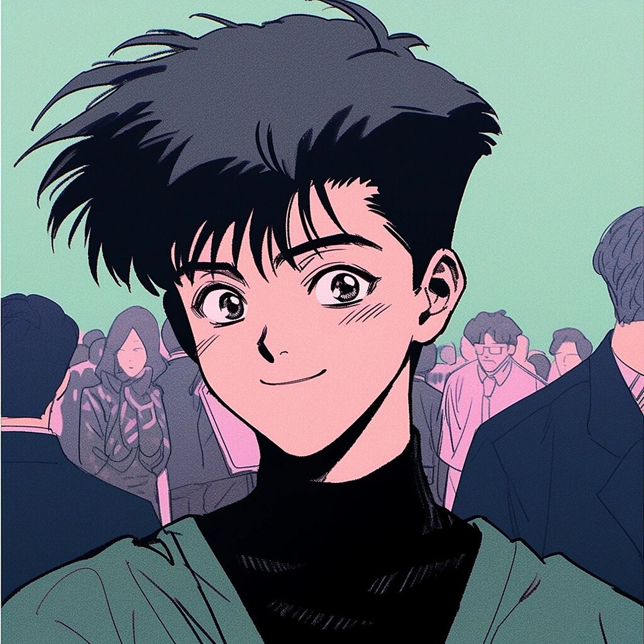 旧漫头像(08)|90s复古漫画头像-男生系列② 94再来一组男生头像