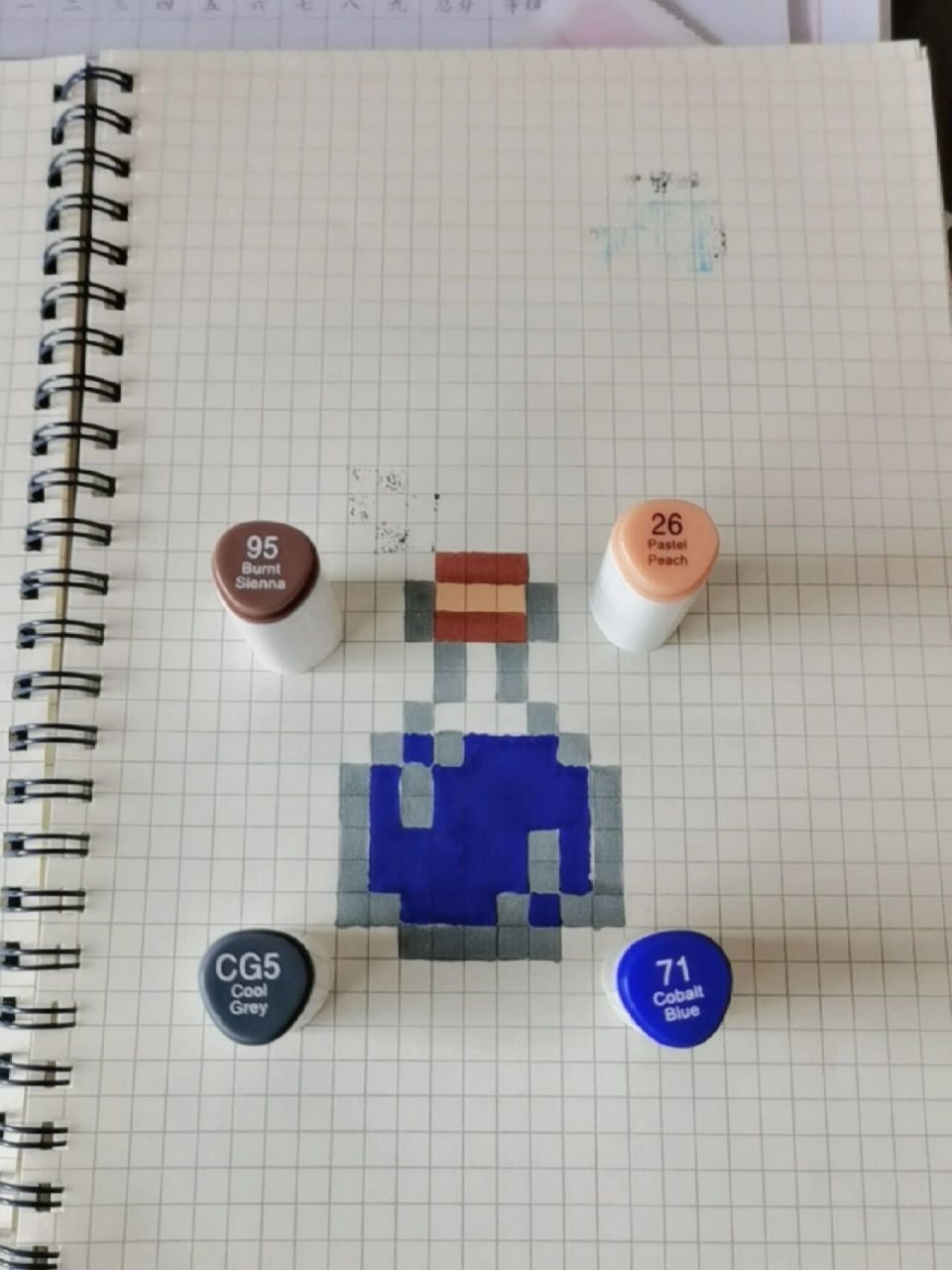 我的世界方格画第一个作品