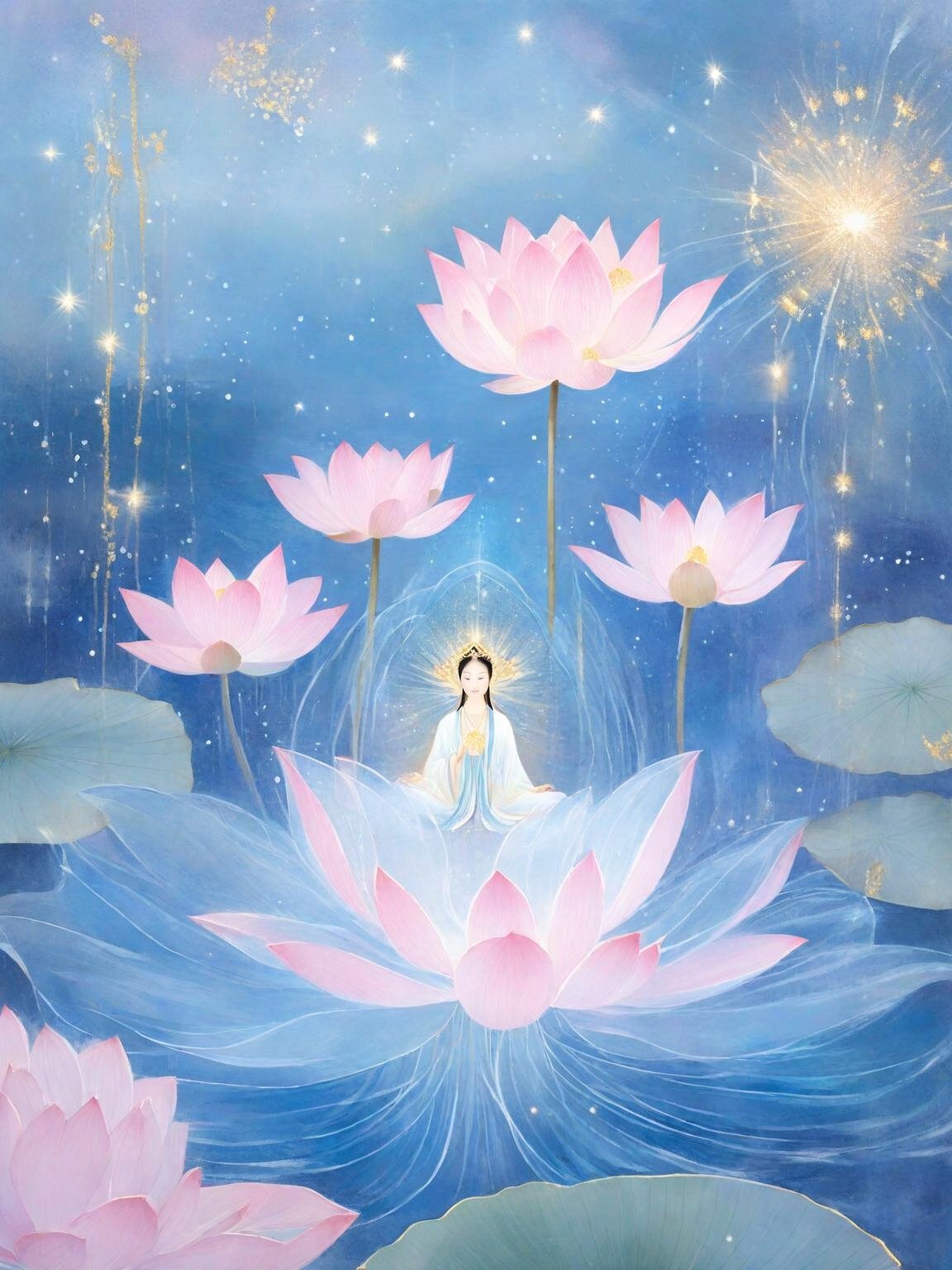 国韵古风丨禅意荷花丨请礼貌取图