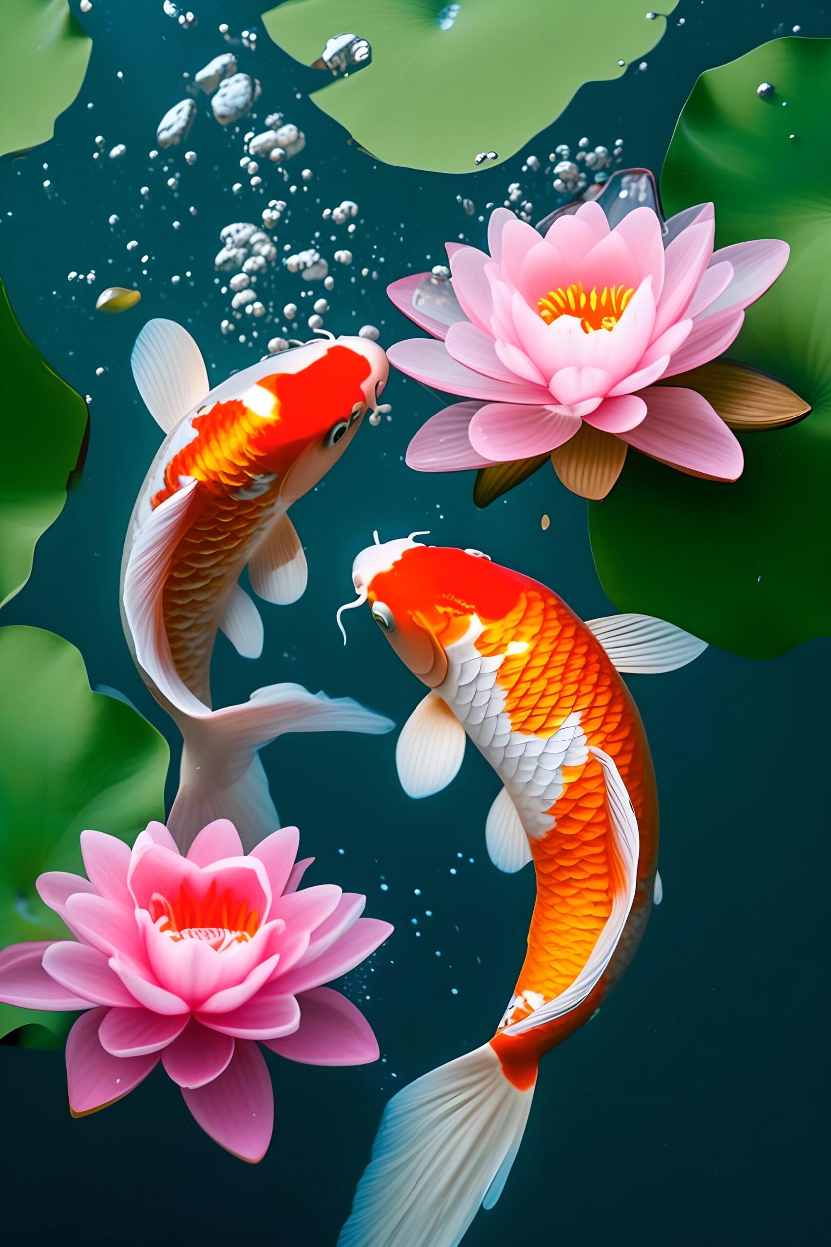 锦鲤相伴好运连连