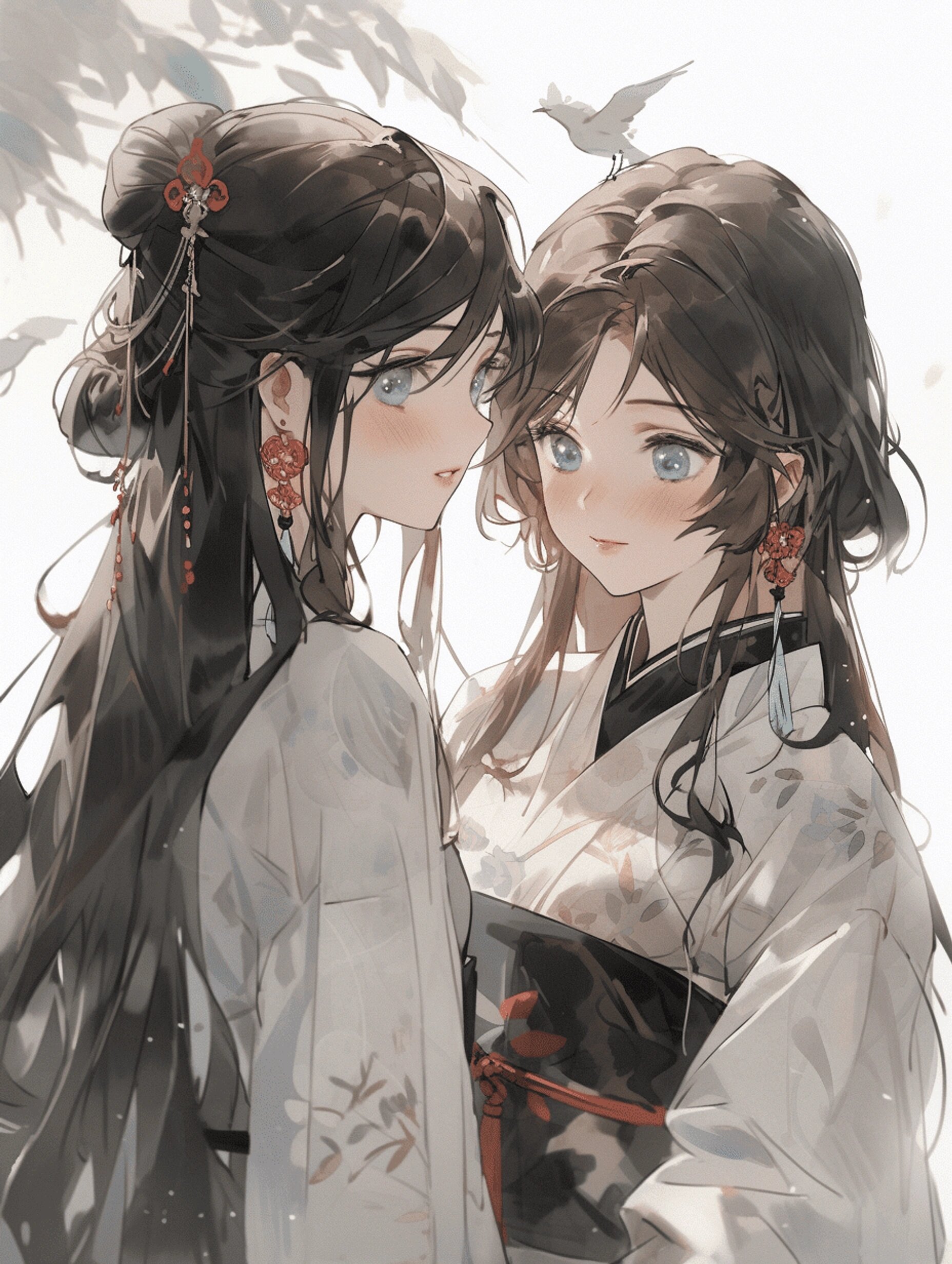 【可商素材271】古风双女主 编号b271