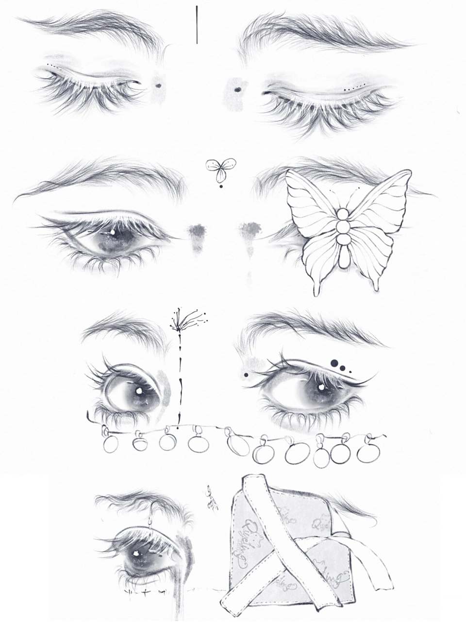 古风眼睛步骤分享9,画到我已经乱画了