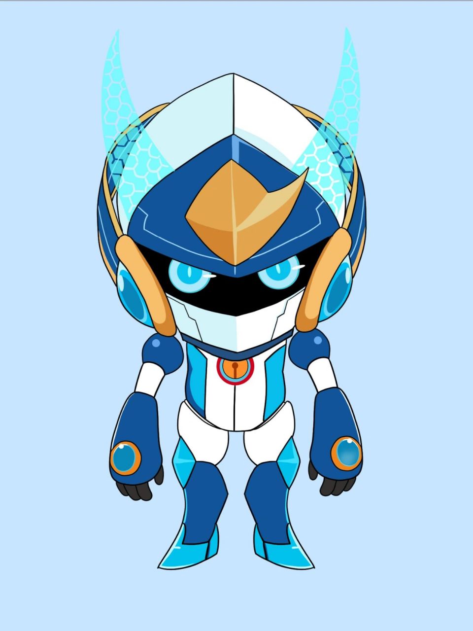 打卡喜羊羊与灰太狼13机械喜羊羊(含线稿)