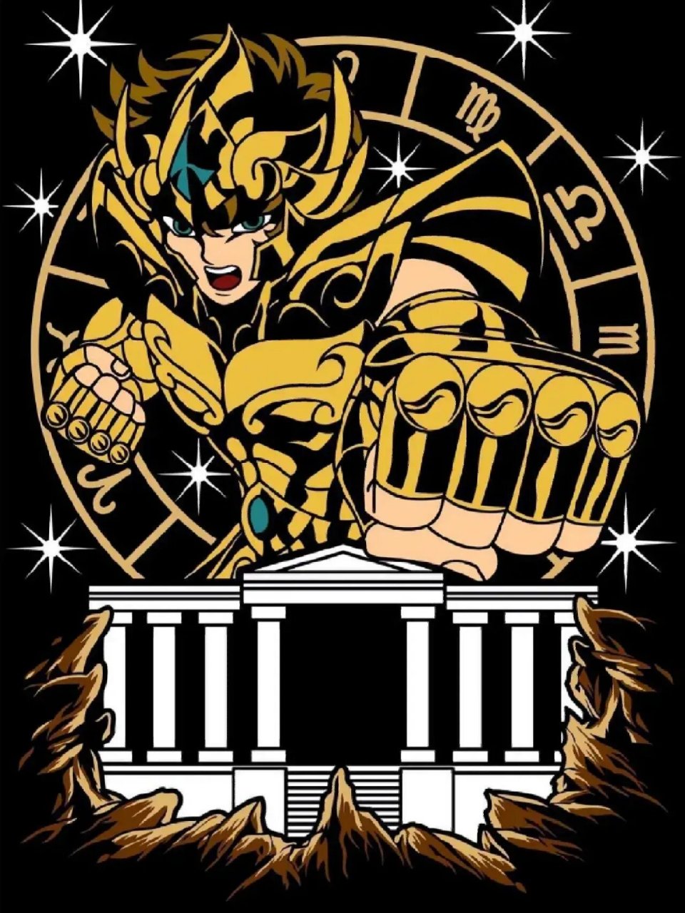 黄金圣斗士第四弹|圣斗士星矢|动漫壁纸 黄金圣斗士第四弹来袭,含五