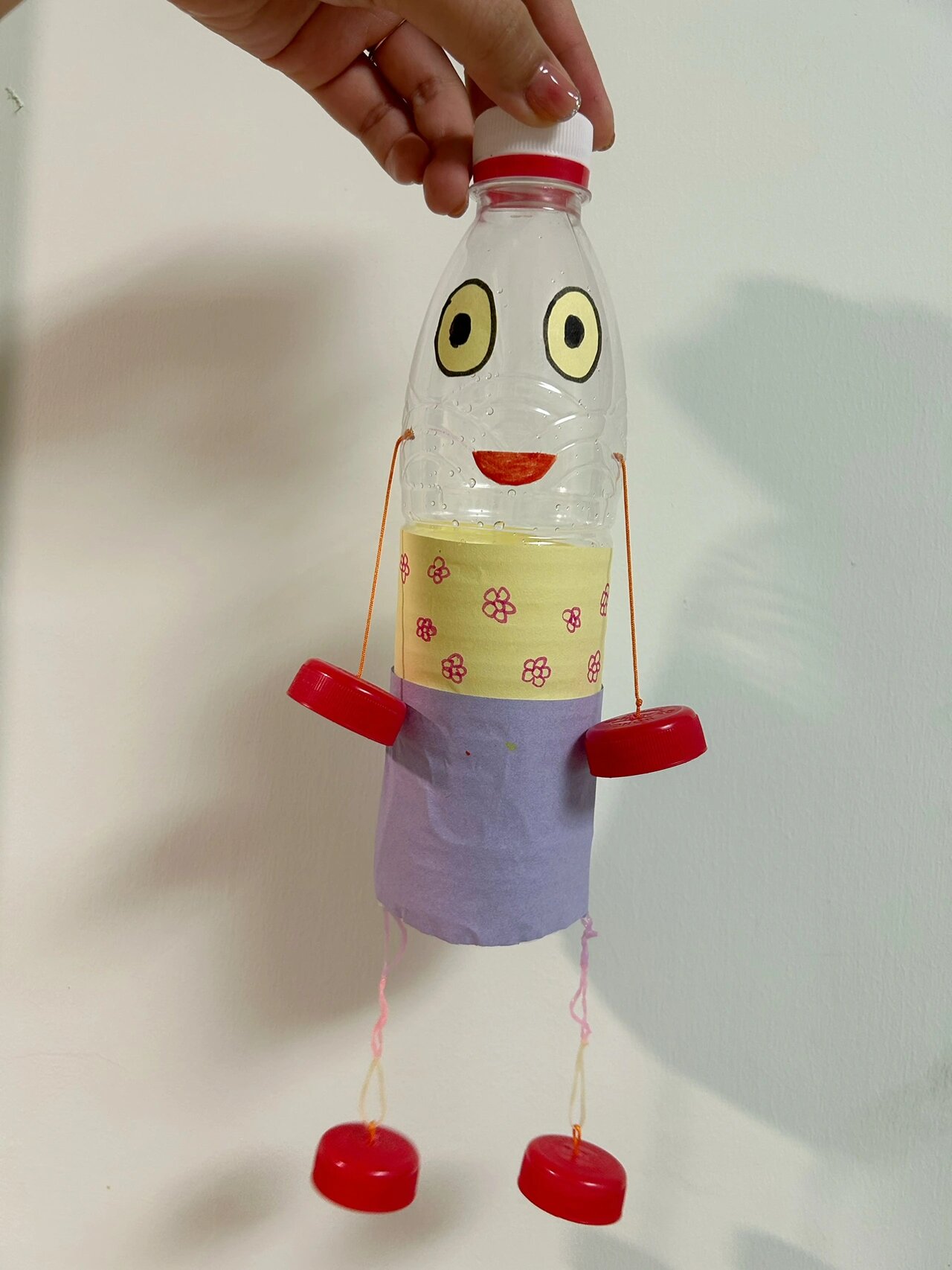 幼儿园亲子手工 跳跳偶