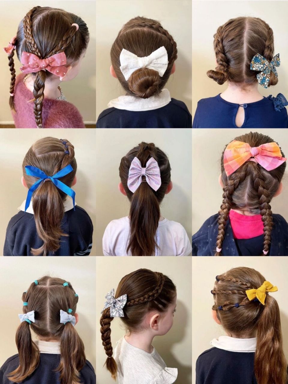 小女孩幼儿园日常可爱发型简单扎发造型参考 