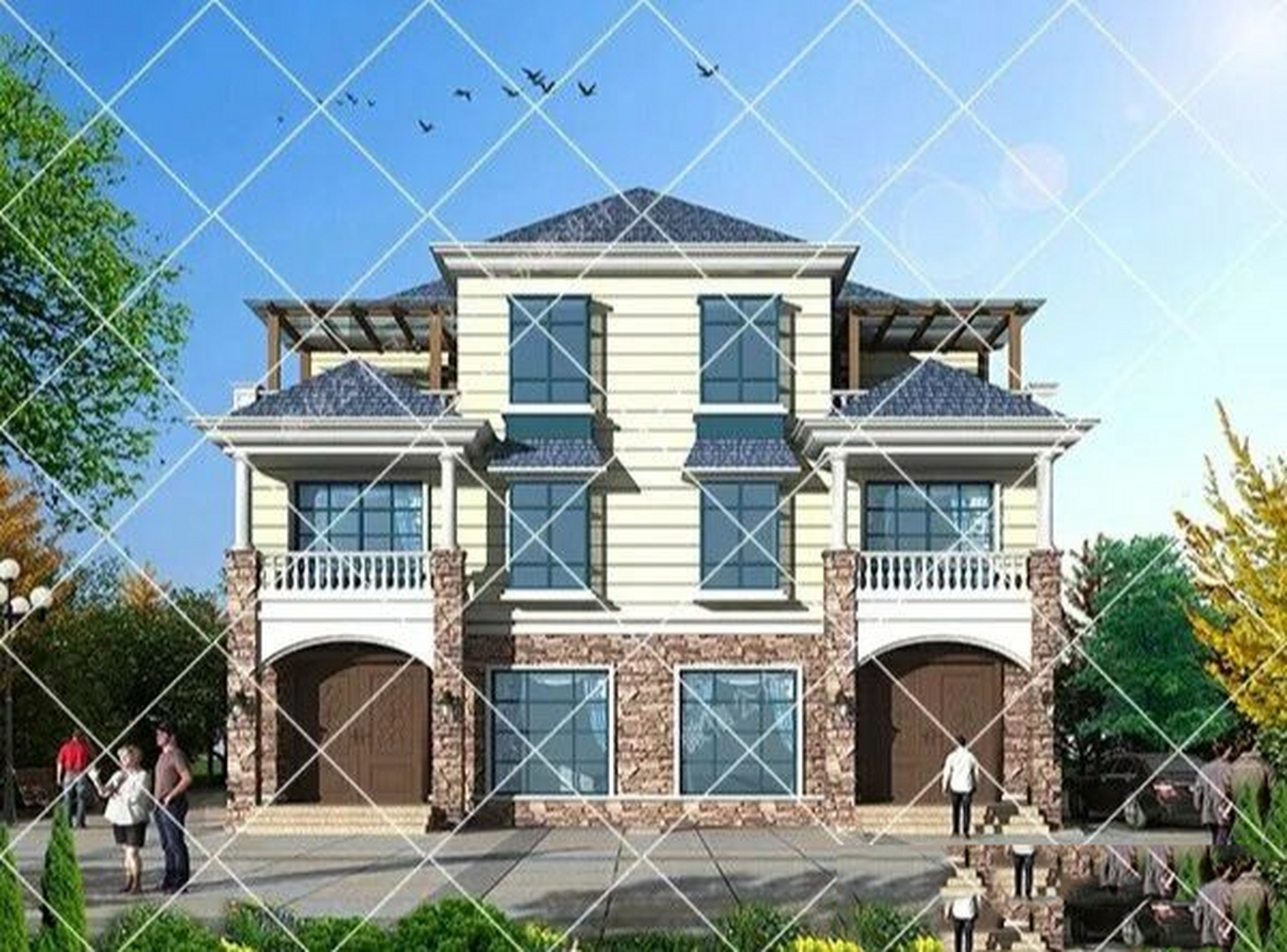 9款农村兄弟双拼别墅,兄弟这样建大气好看 9款农村兄弟双拼别墅,兄弟